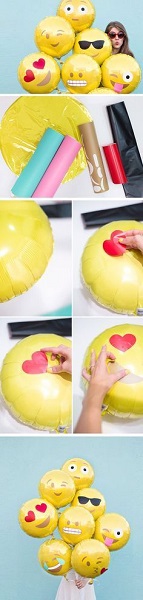 DIy Emoji Balloons