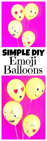 DIy Emoji Balloons