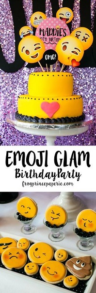 Emoji Birthday Party Cake