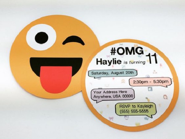 Emoji Birthday Invitations